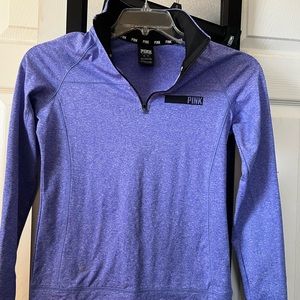 Womens PINK quarter zip pullover